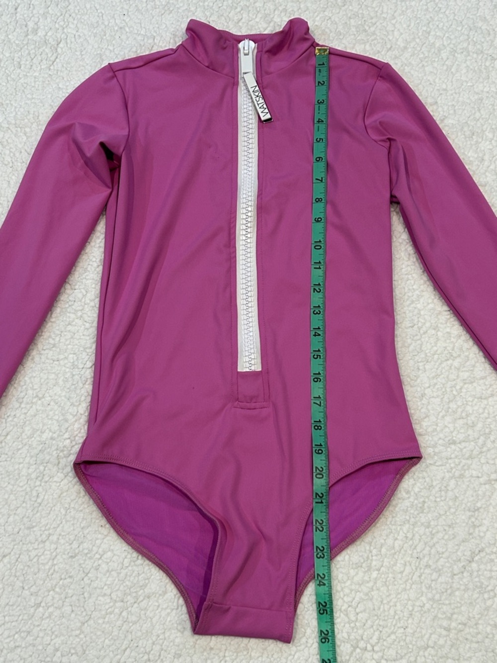 Free People Watskin Ryann UV Protection One-Piece Surf Suit Small Wineberry Pink - Picture 13 of 15